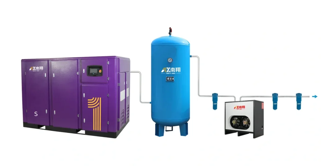 air-compressor-installation-for-two-stage-air-compressor